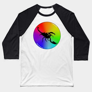 Scorpion Rainbow Gradient Baseball T-Shirt